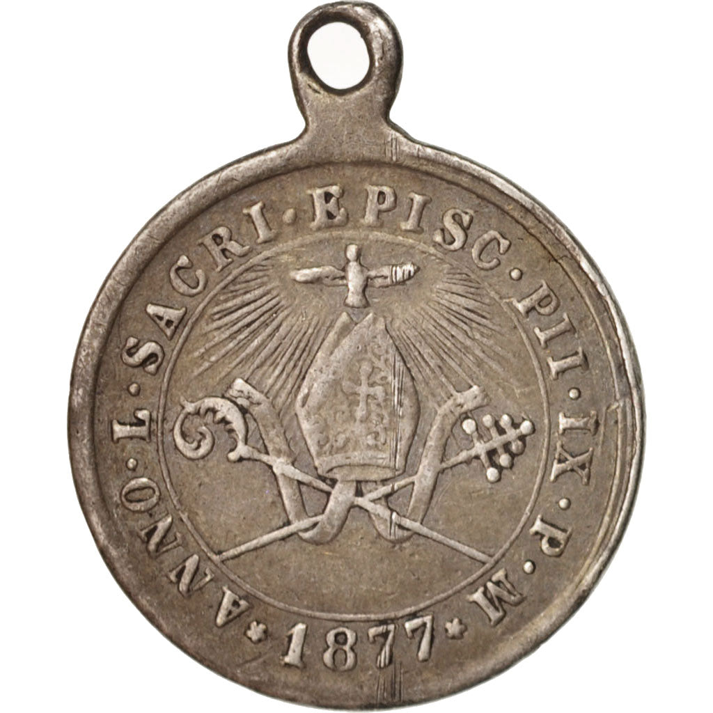 Vatican, Medal, Pie IX, Religions & beliefs, 1877, TTB+, Argent