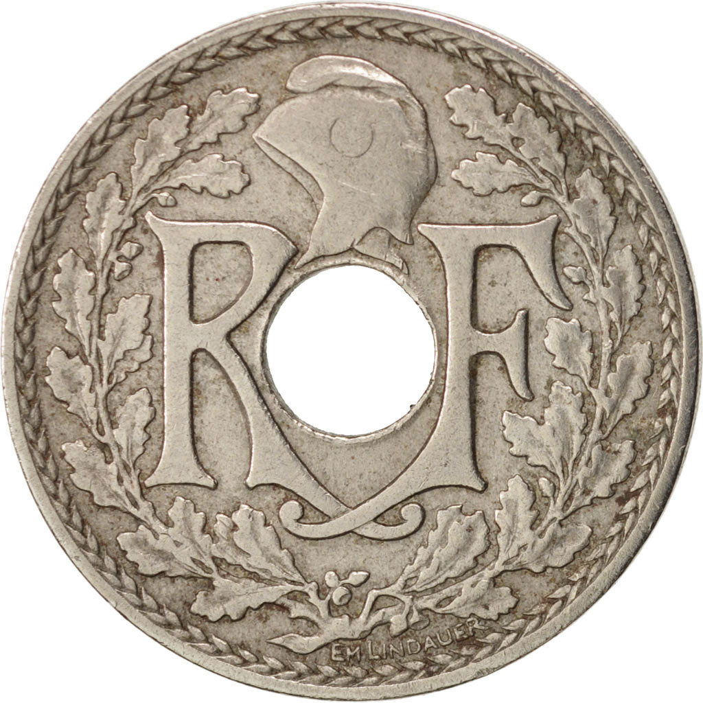 France, Lindauer, 5 Centimes, 1920, EF(40-45), Copper-nickel, KM:865