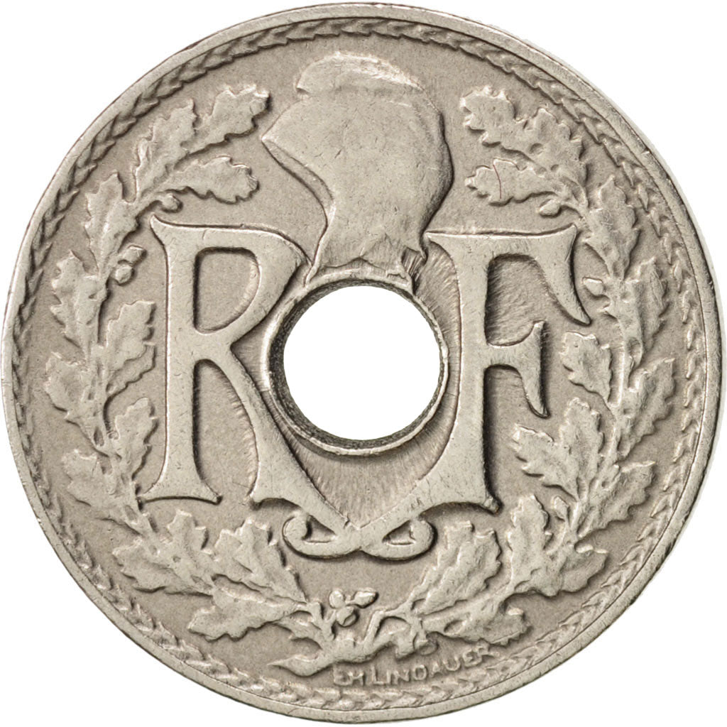 Coin, France, Lindauer, 5 Centimes, 1924, Paris, AU(50-53), Copper-nickel