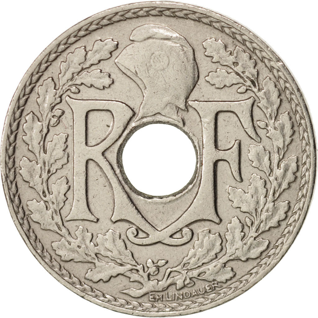 Coin, France, Lindauer, 5 Centimes, 1934, AU(50-53), Copper-nickel, KM:875