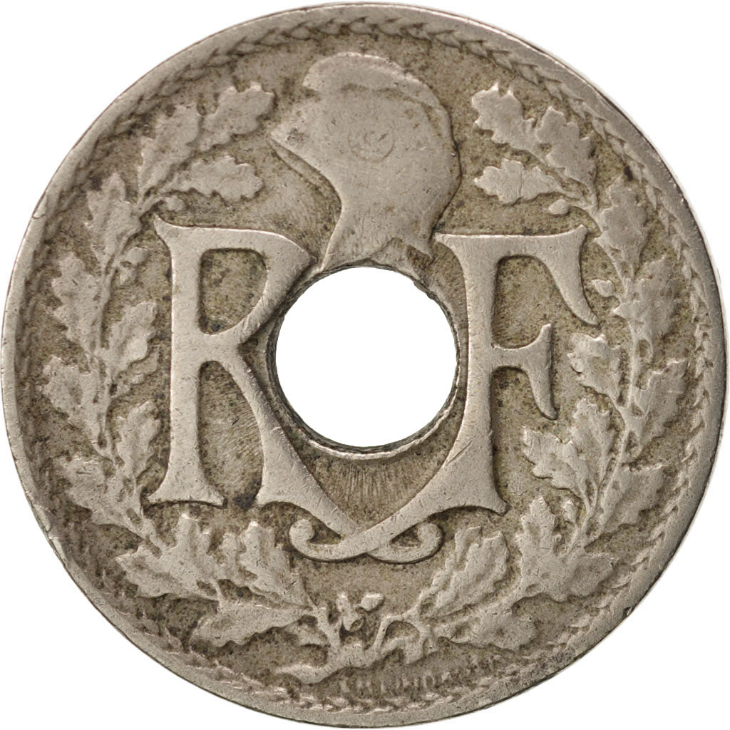 Moneda, Francia, Lindauer, 10 Centimes, 1920, Paris, BC+, Cobre - níquel