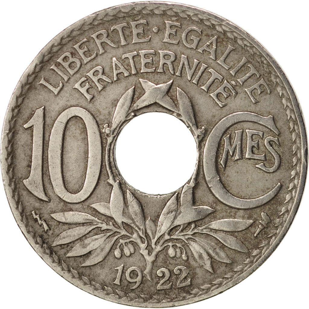 Münze, Frankreich, Lindauer, 10 Centimes, 1922, Paris, S+, Copper-nickel