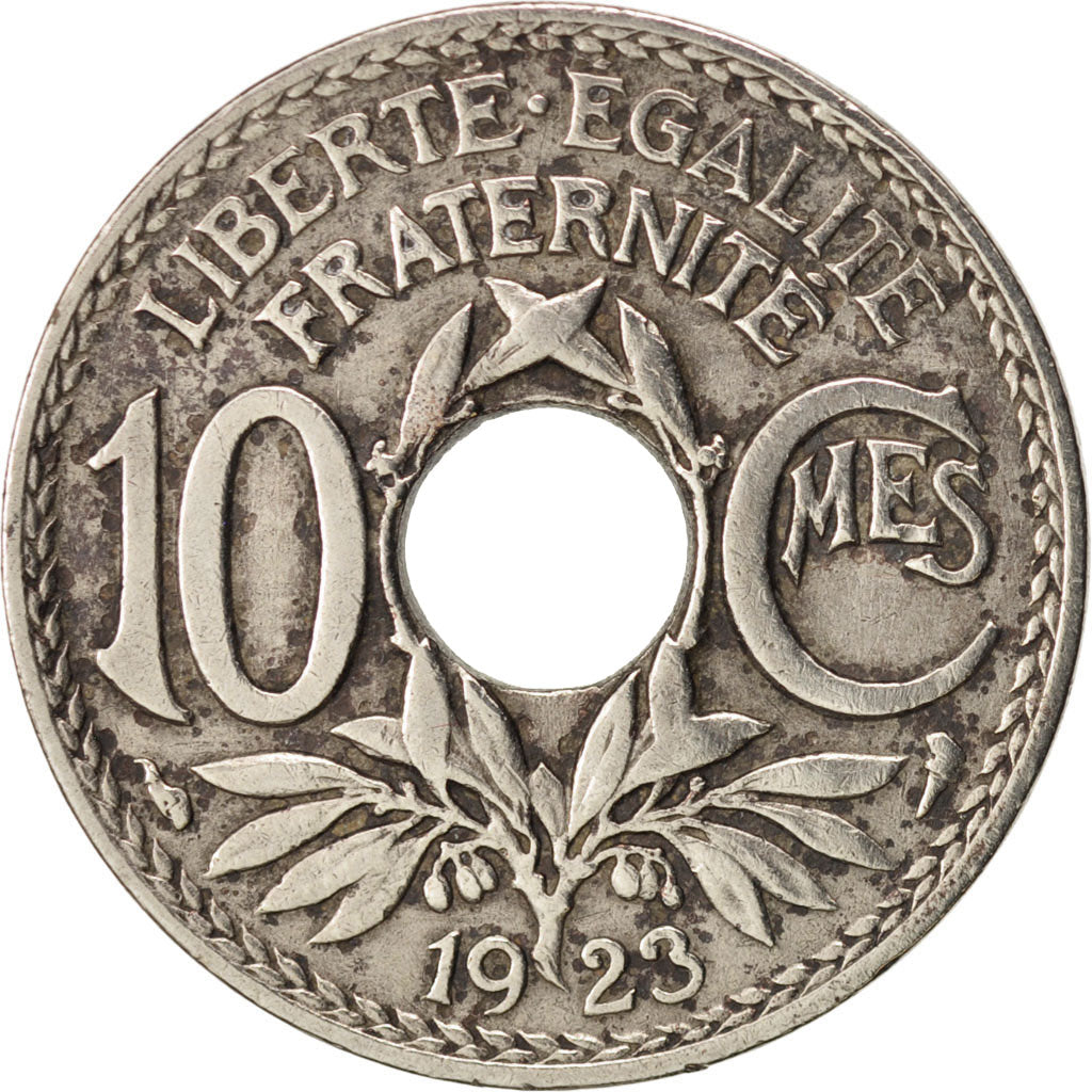 Coin, France, Lindauer, 10 Centimes, 1923, Paris, VF(30-35), Copper-nickel
