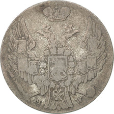 Monnaie, Pologne, Nicholas I, 10 Groszy, 1840, Moneta Wschovensis, TB+, Argent