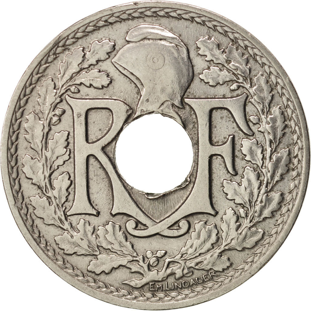 France, Lindauer, 25 Centimes, 1914, EF(40-45), Nickel, KM:867