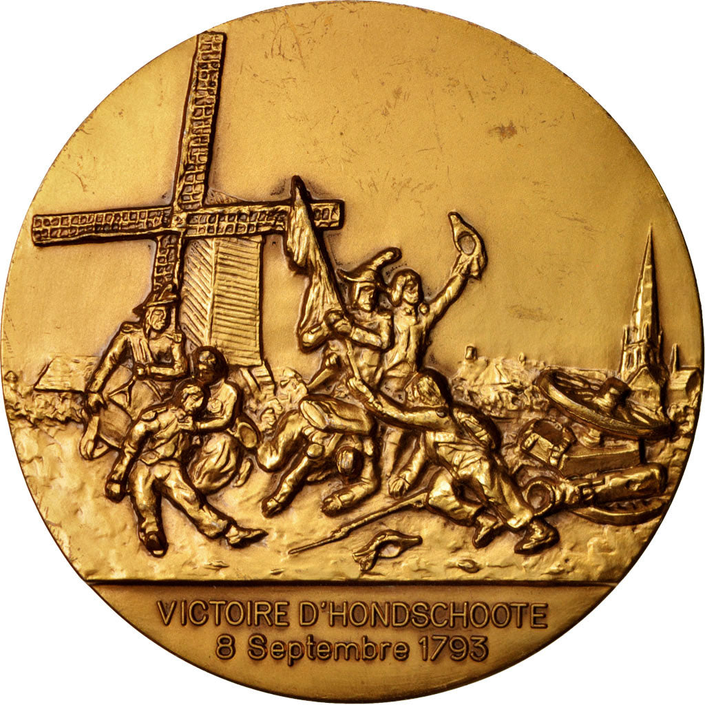 France, Medal, Ville d'Hondschoote, Victoire d'Hondschoote, History, AU(50-53)