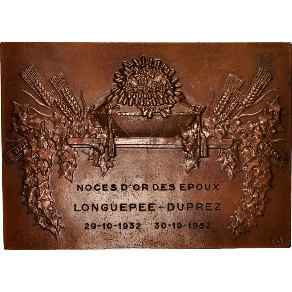 France, Medal, Noces d'or des époux Longuepee-Duprez, Religions & beliefs