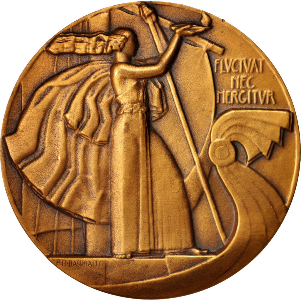 Frankreich, Medal, Conseil de Paris, Politics, Society, War, Dammann, VZ, Bronze