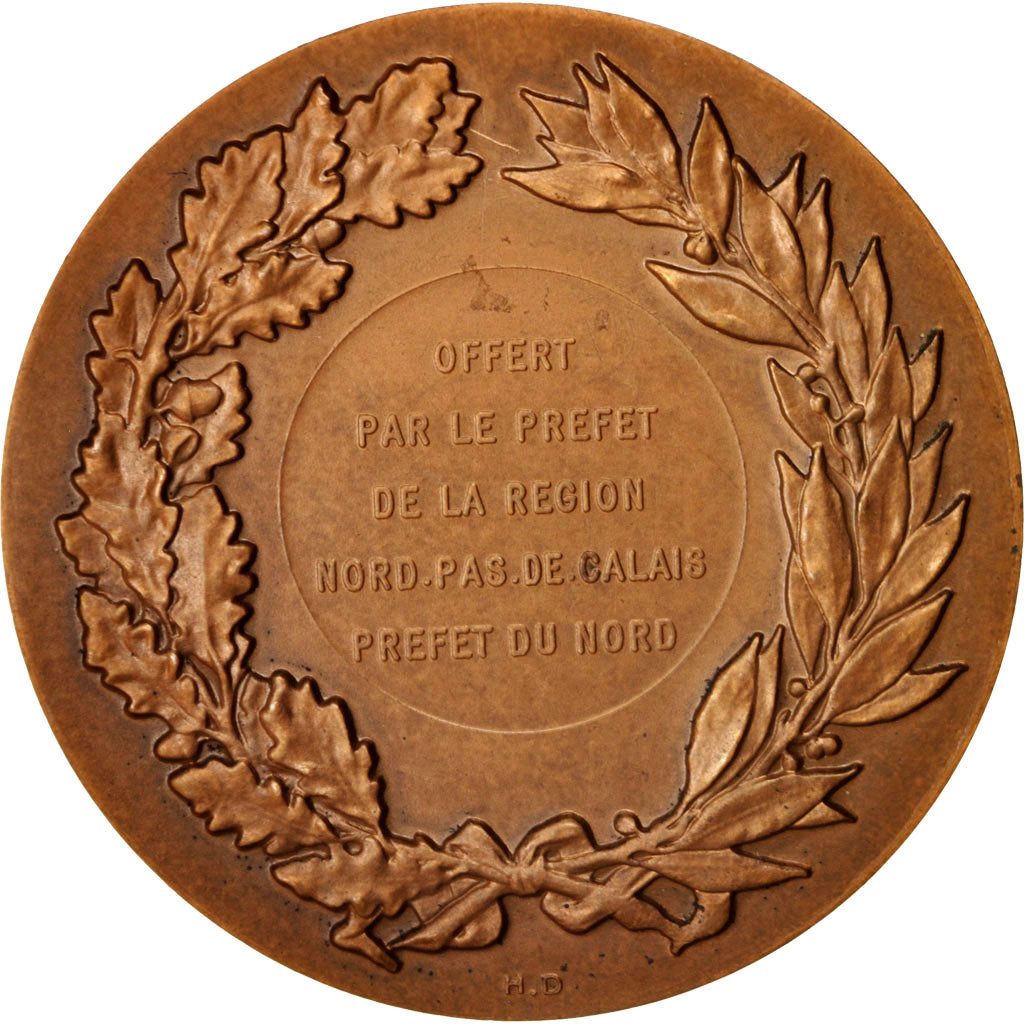 Francia, Medal, Préfet du Nord-Pas-De-Calais, Politics, Society, War, 1973