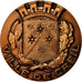 Frankreich, Medal, Ville de Creil, Politics, Society, War, VZ, Bronze
