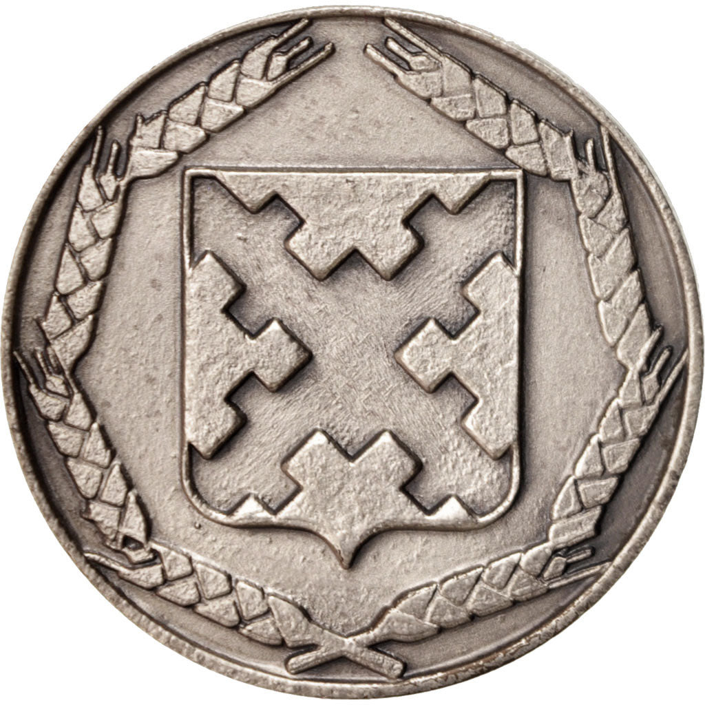 Frankreich, Medal, Ville de Wattignies, Politics, Society, War, VZ, Silvered...