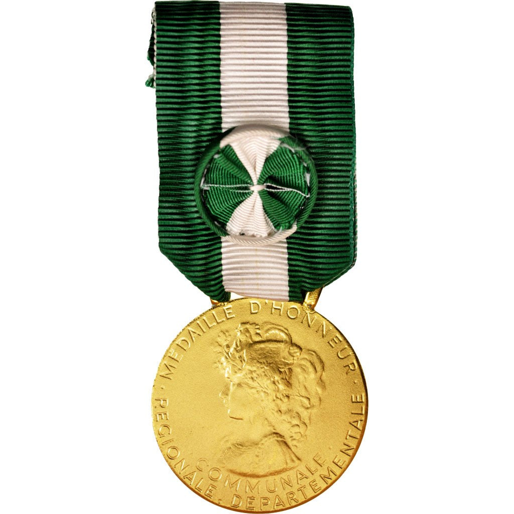 Francia, Médaille d'honneur communale, régionale et départementale, Medal,...