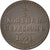 Moneda, Rusia, Nicholas I, Denga, 1/2 Kopek, 1841, Kolpino, MBC+, Cobre