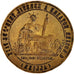 France, Medal, Matrice d'imprimerie, G. Rozier, Notaire a Breuil, Tribunale de