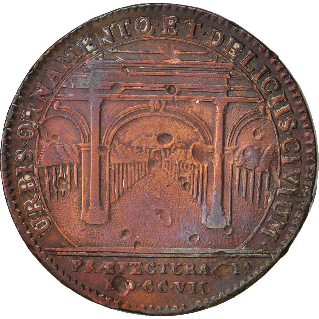Frankrijk, Medal, Royal, François Poullain, maire d’Angers, 1707, ZF, Koper