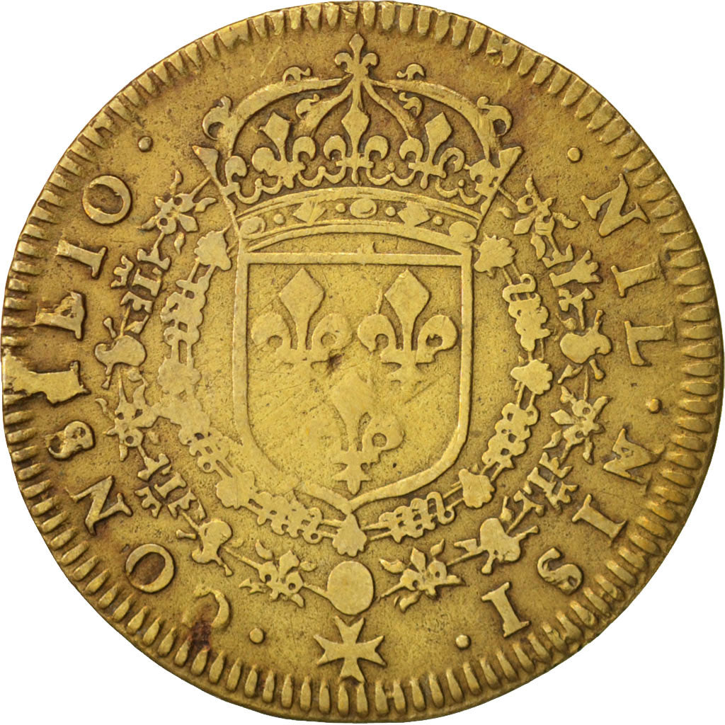 France, Medal, Royal, Louis XIV, TB, Laiton