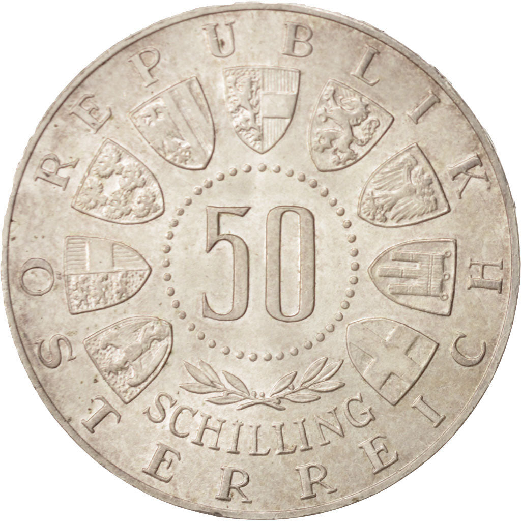 Austria, 50 Schilling, 1963, SPL, Argento