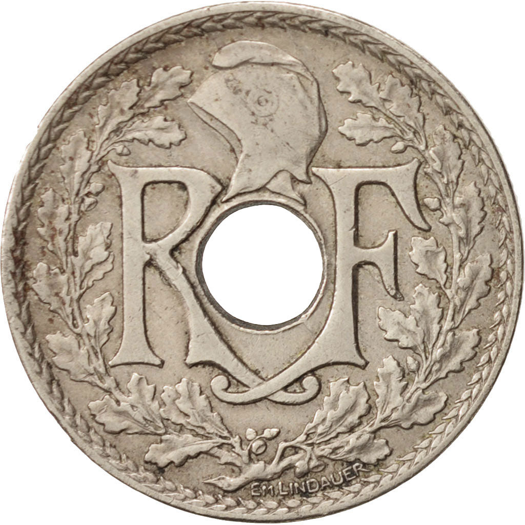 Münze, Frankreich, Lindauer, 25 Centimes, 1927, S+, Copper-nickel, KM:867a