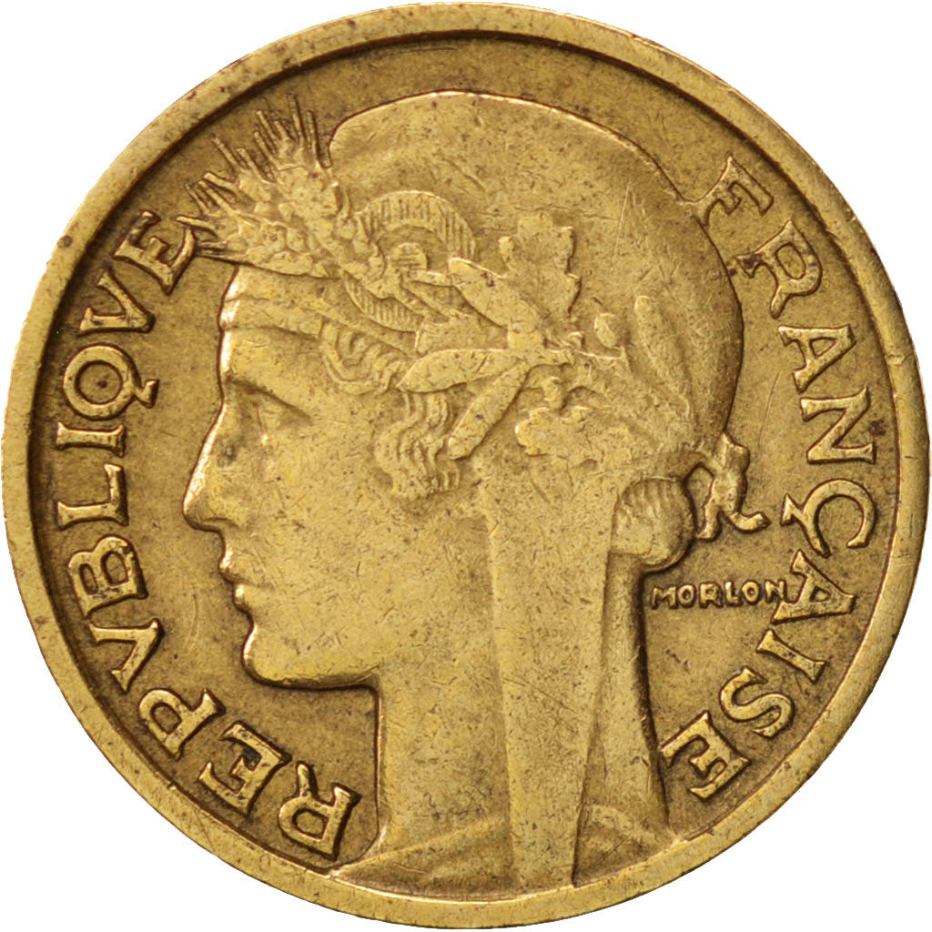 Frankreich, Morlon, 50 Centimes, 1931, S+, Aluminum-Bronze, KM:894.1, Gadoury...