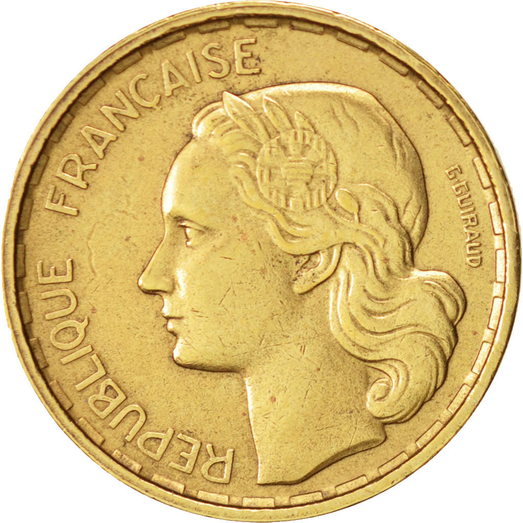 Münze, Frankreich, Guiraud, 10 Francs, 1951, Paris, SS+, Aluminum-Bronze