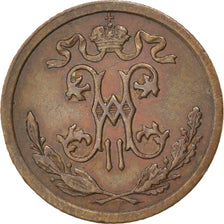 RUSSIA, 1/2 Kopek, 1913, Saint-Petersburg, KM #48.1, AU(55-58), Copper, 16, 1.63