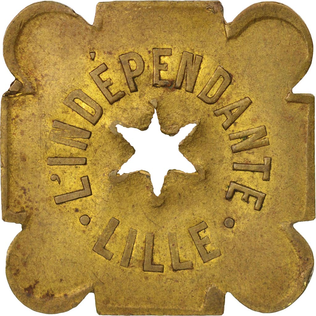 France, Jeton, token count, Ville de Lille, L'indépendante, Bénéfice 50