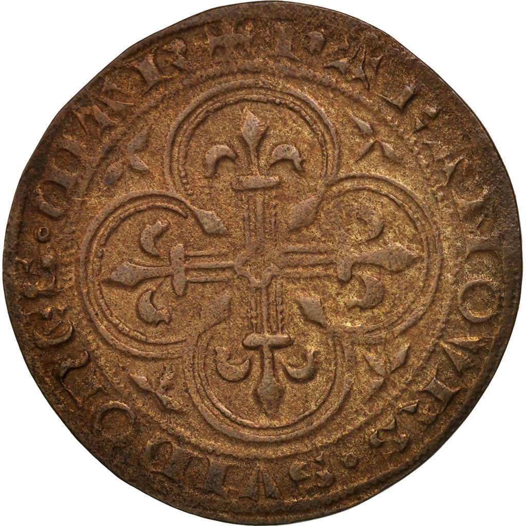 France, Token, token count, Jeton à l'Agnel, AU(50-53), Copper