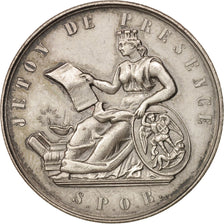 Belgium, Token, Administration communale de Bruxelles, Jeton de présence, 1870