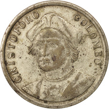 Italia, Jeton, Italia, Cristofo Colombo, Trans Mare Currunt, MB+, Acciaio pla...