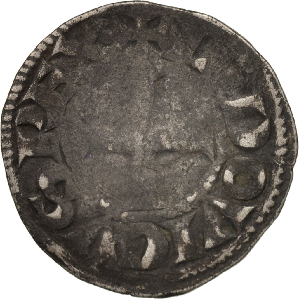 France, Louis VIII, Denier Tournois, B+, Billon, Duplessy:193