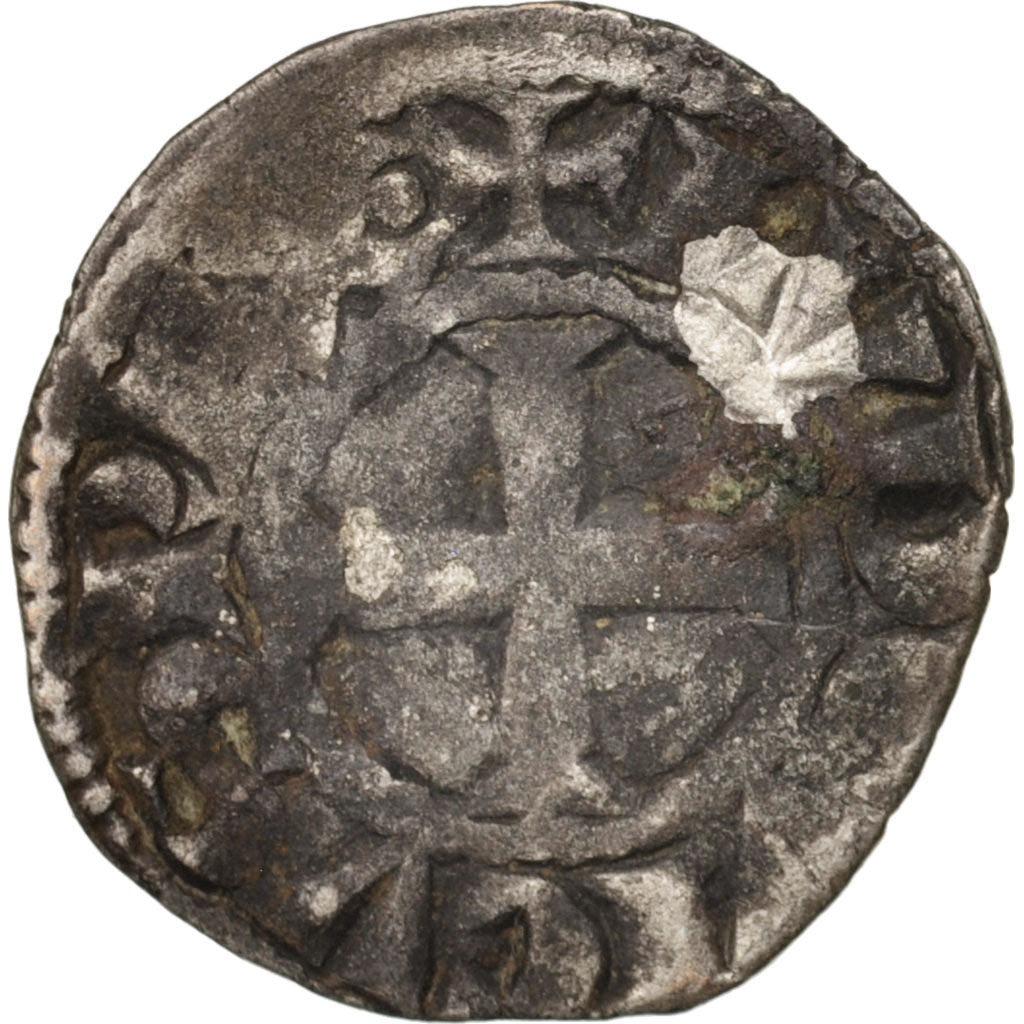 France, Louis VIII, Denier Tournois, VF(20-25), Billon, Duplessy:193