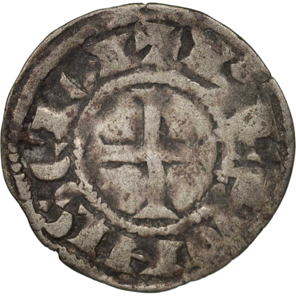 Moneta, Francia, Bretagne, Anonymous, Denarius, Rennes, MB, Argento, Boudeau:29