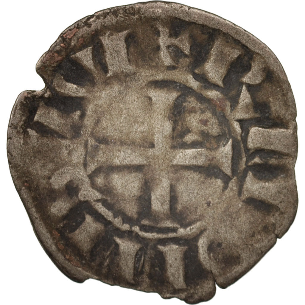 France, Bretagne, Anonymous, Denarius, Rennes, VF(20-25), Silver, Boudeau:29