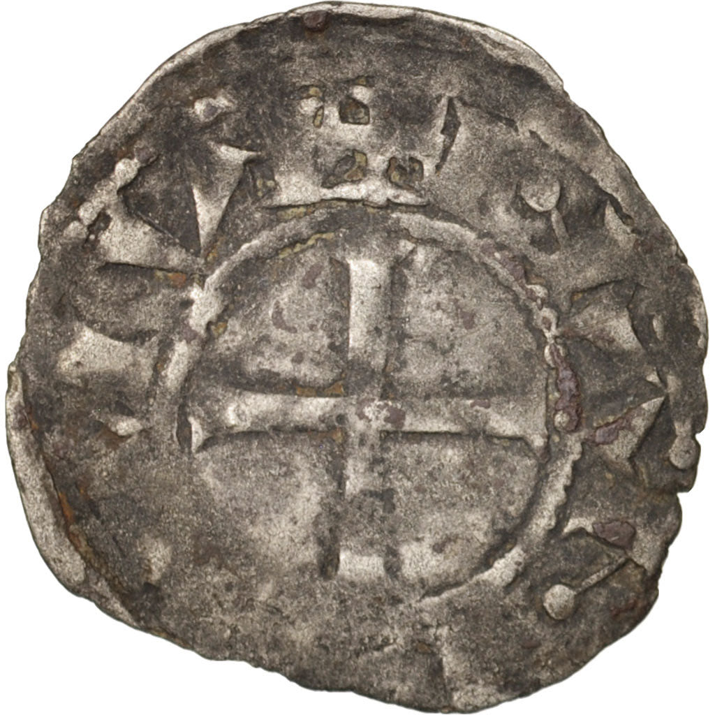 Coin, France, Bretagne, Anonymous, Denarius, Rennes, F(12-15), Silver