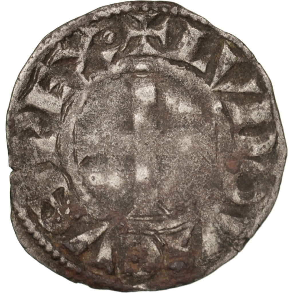 France, Louis VIII, Denier Tournois, F(12-15), Billon, Duplessy:193