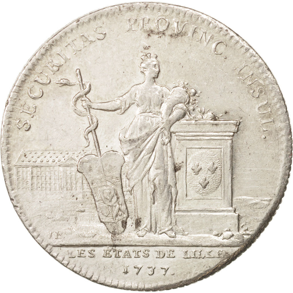 Frankreich, Token, Royal, États de Lille, Louis XV, 1737, Duvivier, SS+