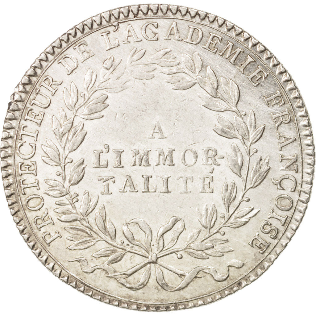 Francia, Token, Royal, Académie Française, Louis XV, Duvivier, BB+, Argento