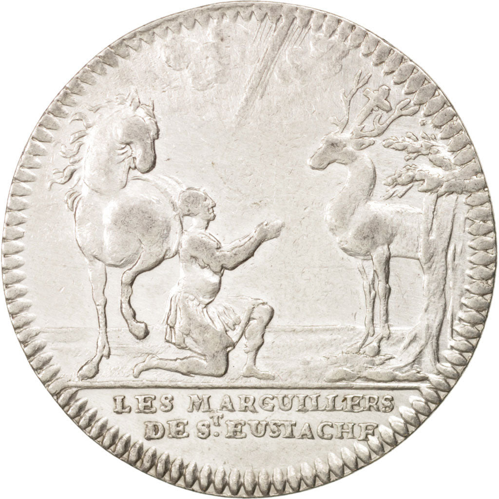 France, Token, Royal, Église de Paris, Les marguillllers de St Eustache, 1726