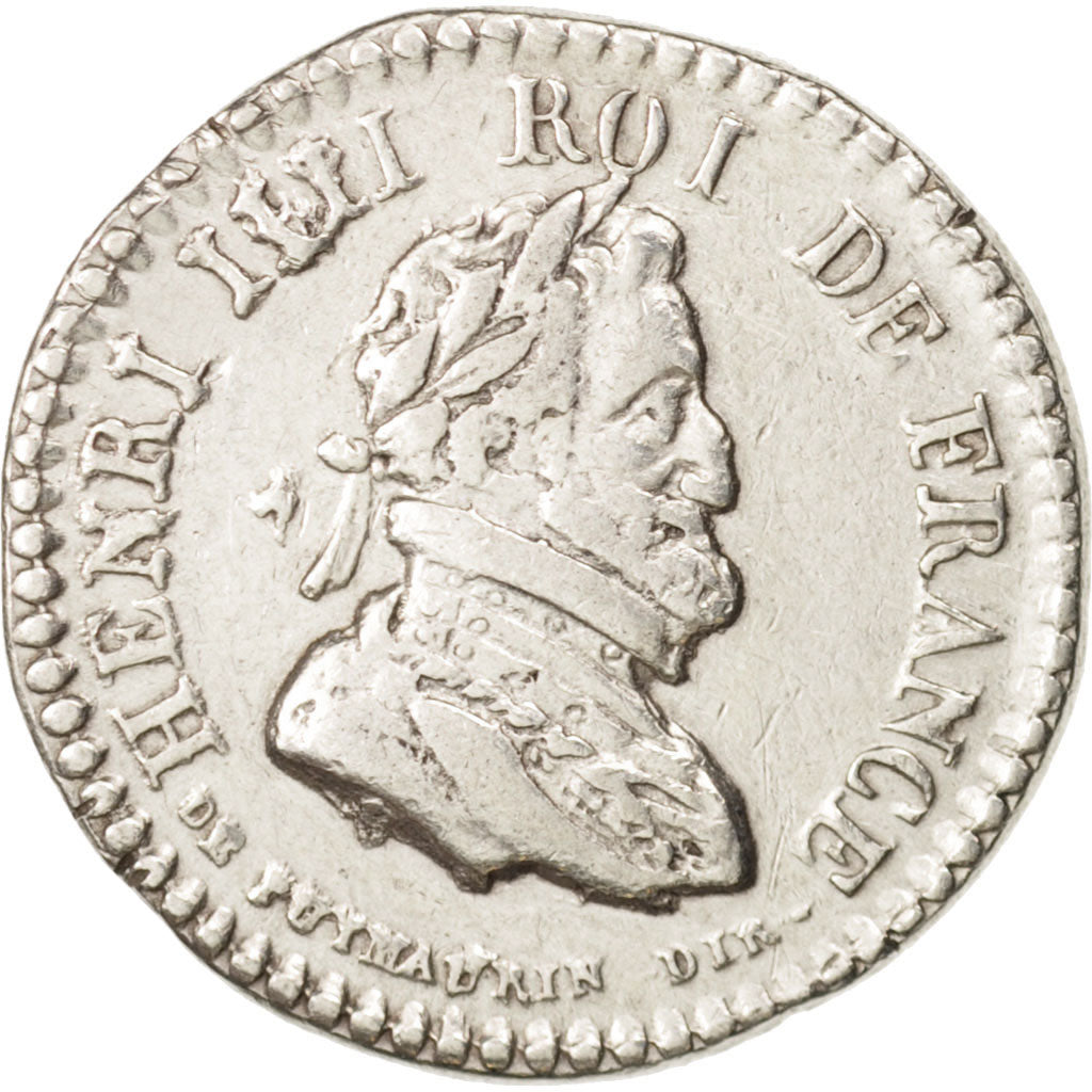 Francia, Token, Royal, Louis XVIII et Henri IV, BB, Argento