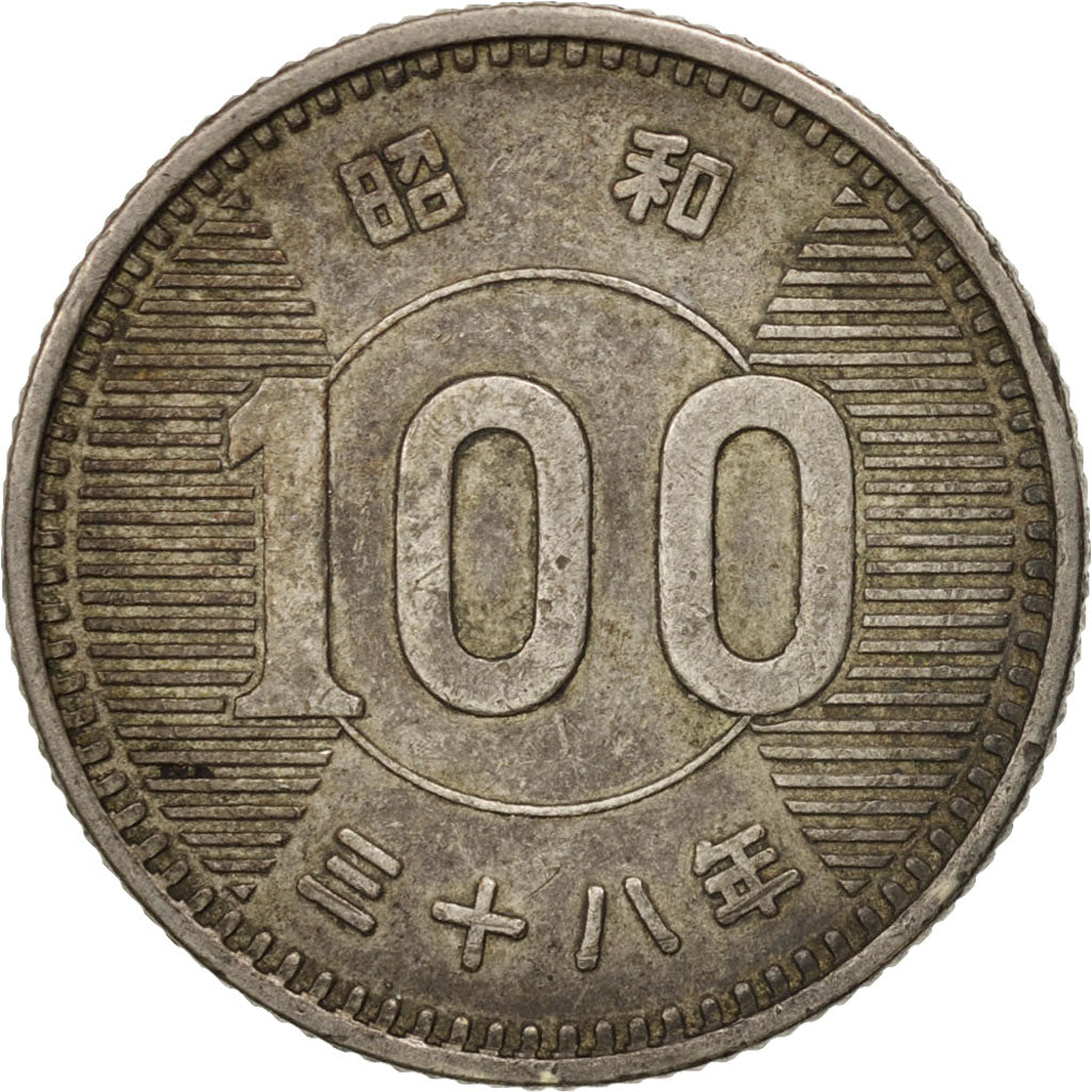 Japan, Hirohito, 100 Yen, 1963, AU(50-53), Silver, KM:78