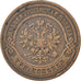 Coin, Russia, Nicholas II, 3 Kopeks, 1877, Saint-Petersburg, EF(40-45), Copper
