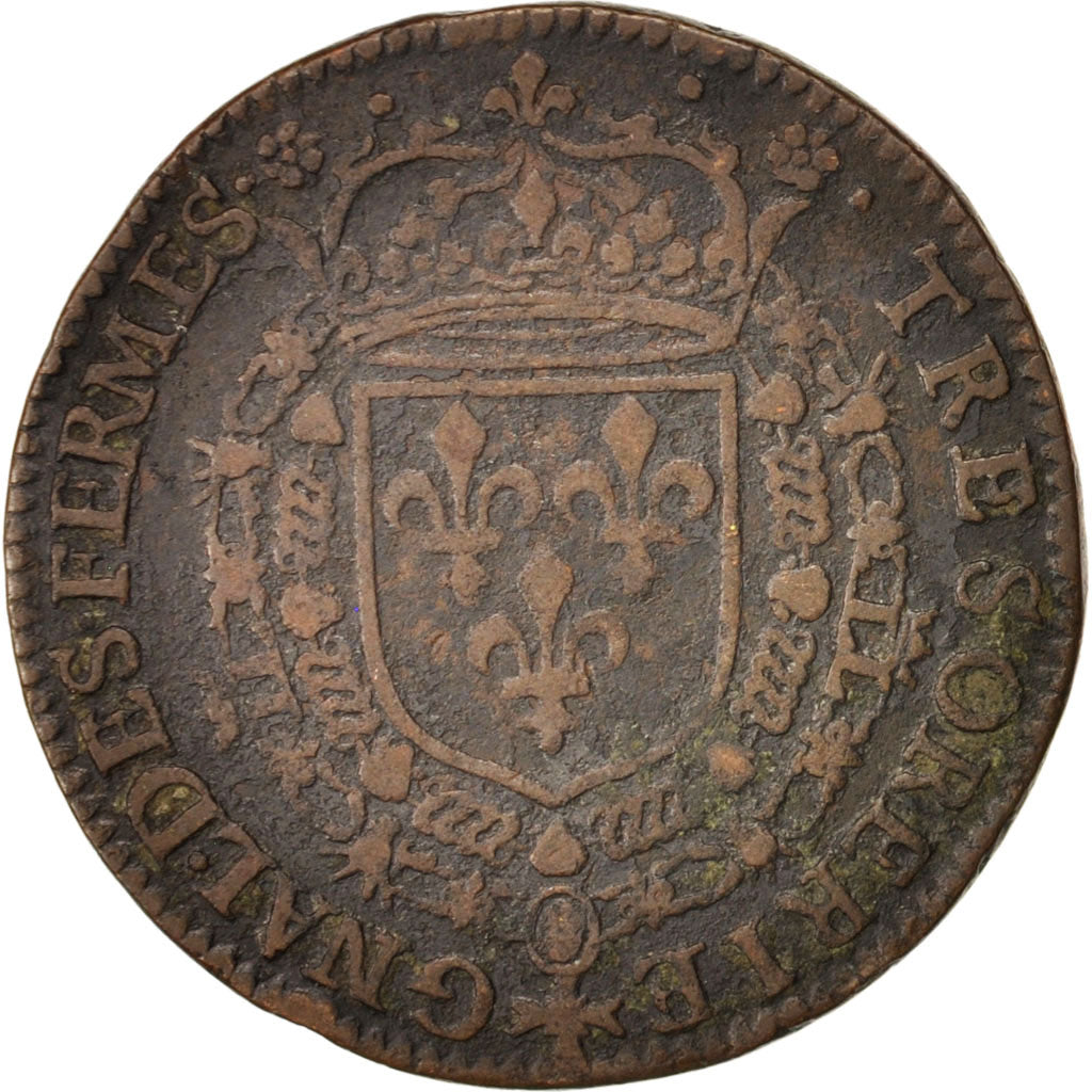 Francia, Token, Royal, Trésorerie générale des Fermes, Louis XIV, BB, Rame