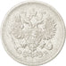 RUSSIA, 10 Kopeks, 1907, Saint-Petersburg, KM #20a.2, EF(40-45), Silver, 1.67