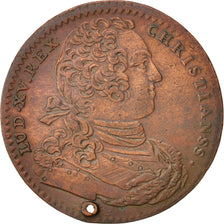 France, Token, Royal, Artillerie, Louis XV, 1734, EF(40-45), Copper