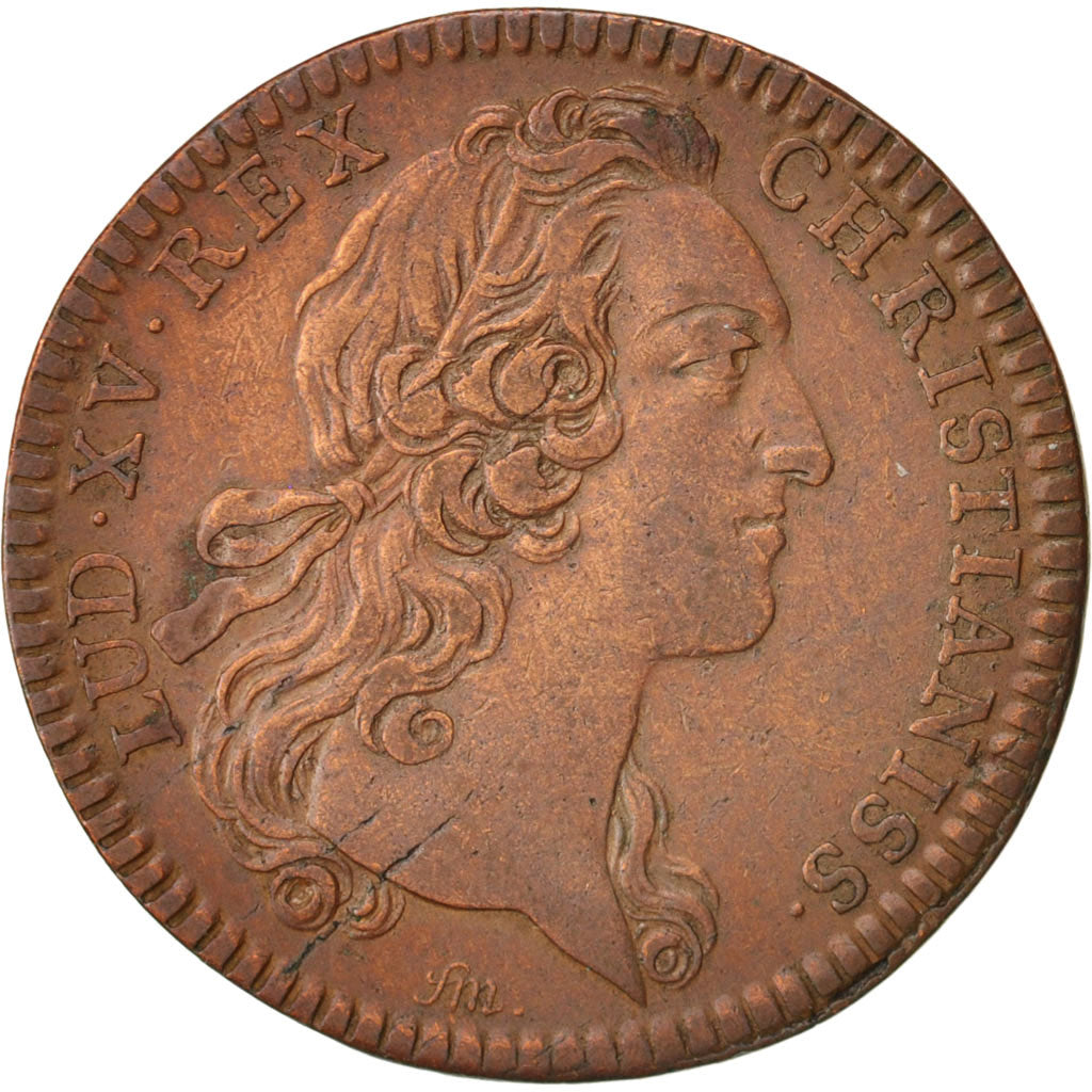 France, Token, Royal, Parties Casuelles, Louis XV, 1742, VF(30-35), Copper