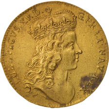 France, Token, Royal, Sacre de Reims, Louis XV, 1723, SUP, Brass, Feuardent:7893