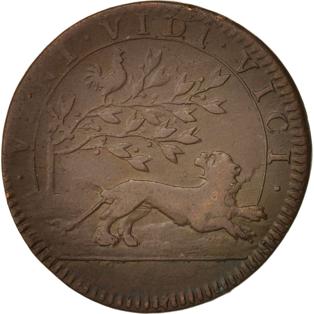Frankreich, Token, Royal, Conquête de la Franche-Comté, Louis XIV, SS, Kupfer