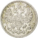 Monnaie, Russie, Nicholas II, 5 Kopeks, 1884, Saint-Petersburg, SUP, Argent