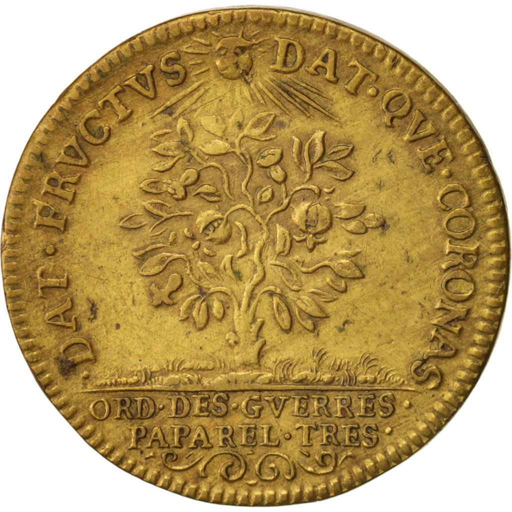 Francia, Token, Royal, Extraordinaire des Guerres, Louis XIV, BB+, Ottone