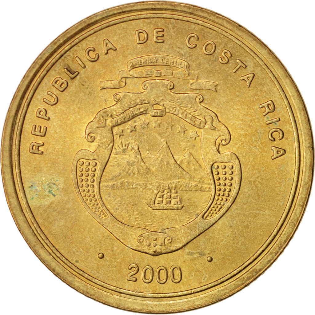 Monnaie, Costa Rica, 100 Colones, 2000, SUP, Laiton, KM:240